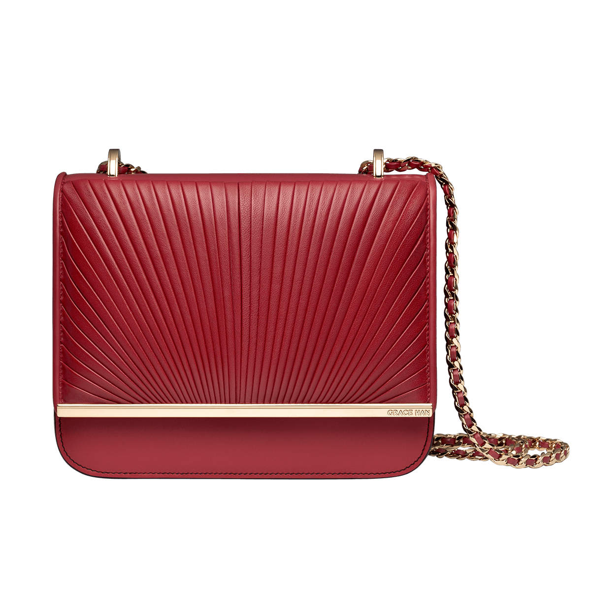 Grace Han Ballet Lesson Small Chain Bag in Red